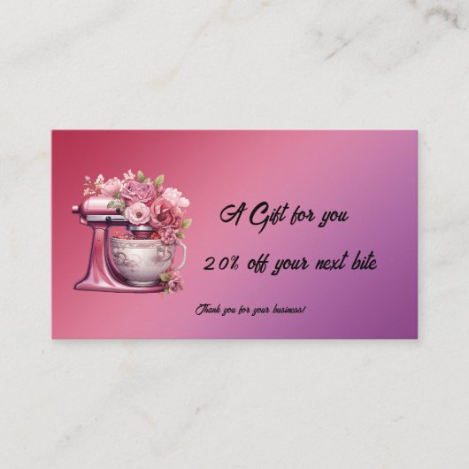 Een cadeau voor jou. 20% korting op je volgende ha (Voorkant)