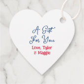 Een cadeau voor jou | Anime bruiloft Bedankjes Labels (Achterkant)