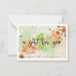 Een cadeau voor jou notitiekaartje