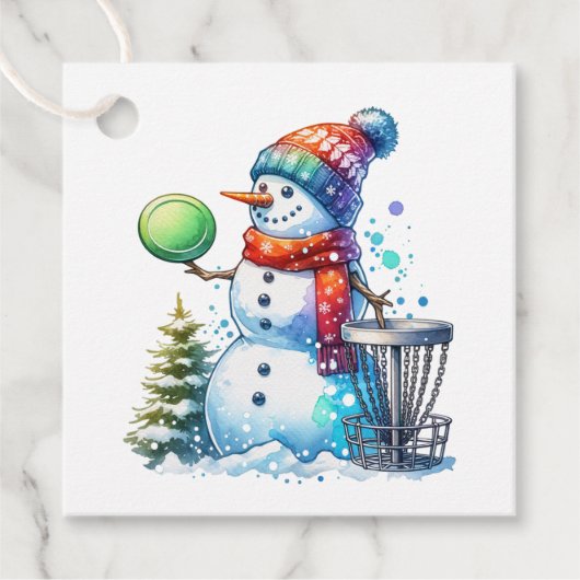 Een cadeau voor jou | Schijfgolf Bedankjes Labels (Voorkant)