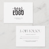 Een cadeau voor jou visitekaartje (Voorkant / Achterkant)