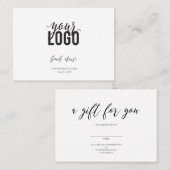 Een cadeau voor jou visitekaartje (Voorkant / Achterkant)