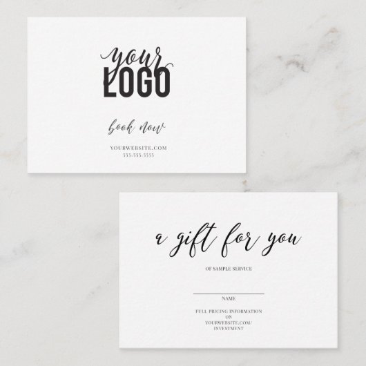 Een cadeau voor jou visitekaartje (Voorkant / Achterkant)