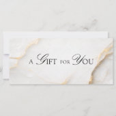 Een cadeau voor jou! Wit goud marmer (Voorkant)