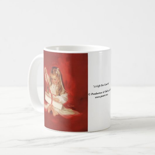 Een cadeau voor Laurie Koffiemok (Voorkant links)