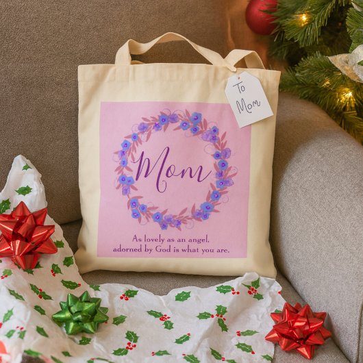 Een Cadeau voor Mam Floral Tote Bag