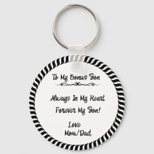 Een cadeau voor mijn bonuszoon sleutelhanger