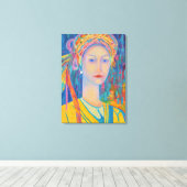 Een cadeau voor moeders met een Pools volksdesign Canvas Afdruk (Insitu (Houten vloer))