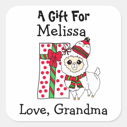 Een cadeau voor persoonlijke cadeautjes Labels (Voorkant)