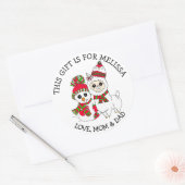 Een cadeau voor persoonlijke cadeautjes Labels (Envelop)