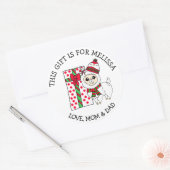 Een cadeau voor persoonlijke cadeautjes Labels (Envelop)