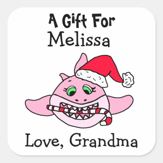 Een cadeau voor persoonlijke cadeautjes Labels (Voorkant)