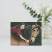 Een cadeau voor Sunny Morgan Horse Art Briefkaart (Staand voorkant)