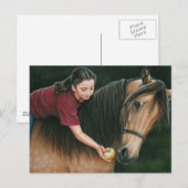 Een cadeau voor Sunny Morgan Horse Art Briefkaart (Voorkant / Achterkant)
