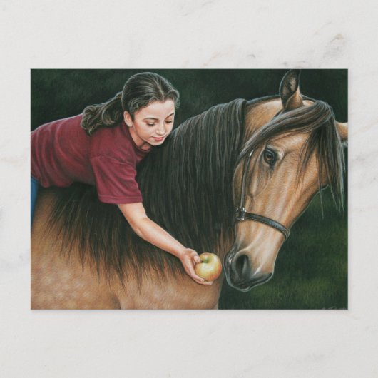 Een cadeau voor Sunny Morgan Horse Art Briefkaart (Voorkant)