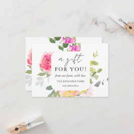 Een cadeau voor u Boerderij Floral Cadeaubon