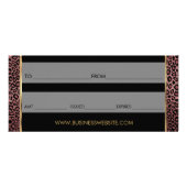 Een cadeaubon donk Roos lipstick 💋 Business 3 Reclamekaart (Achterkant)