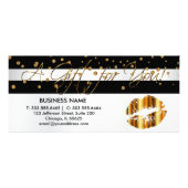 Een cadeaubon Gold Lip 💋 Confetti Reclamekaart (Voorkant)