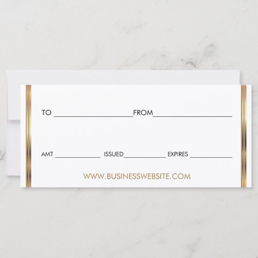 Een cadeaubon Hot Pink lipstick Business 2 (Achterkant)