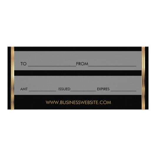 Een cadeaubon met donker Roos 💋 lips Reclamekaart (Achterkant)