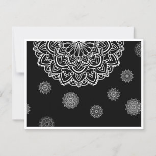 Een cadeaubon met een manadala kunst briefkaart