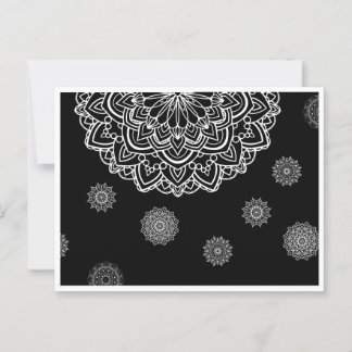 Een cadeaubon met een manadala kunst briefkaart