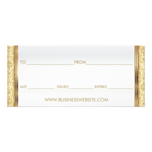 Een cadeaubon met rode lips reclamekaart (Achterkant)