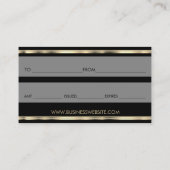 Een cadeaubon Paars lipstick Business Kortingskaartje (Achterkant)