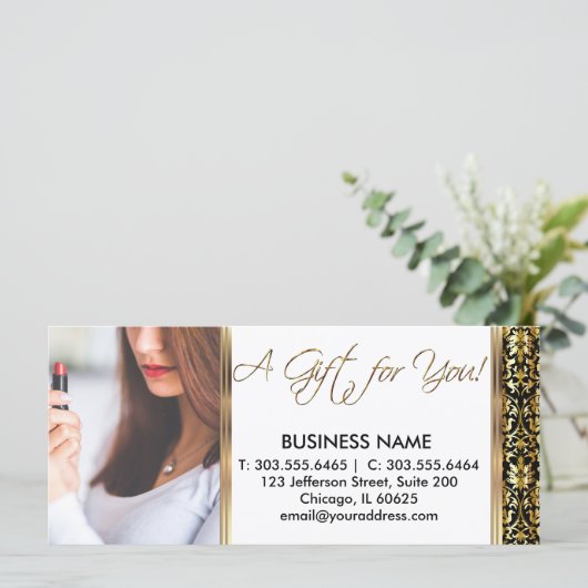 Een cadeaubon voor haar (Staand voorkant)