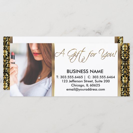 Een cadeaubon voor haar (Voorkant / Achterkant)