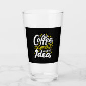 Een cadeaukoffie op de geboorte is altijd een goed glas (Voorkant)