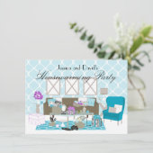 Een cadeauruimte kaart (Staand voorkant)