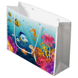 Een cadeautas met aquatische charme