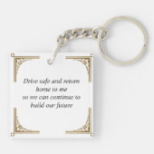 Een cadeautje aan je liefdesmensen - sleutelhanger (Achterkant)