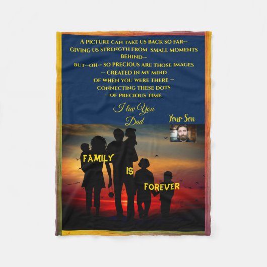 Een cadeautje aanpassen voor een speciale ruggengr fleece deken (Voorkant)