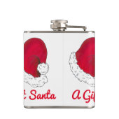 Een cadeautje van de geheime kerstkerstman met de  heupfles (Achterkant)