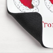 Een cadeautje van de geheime kerstkerstman met de muismat (Hoek)