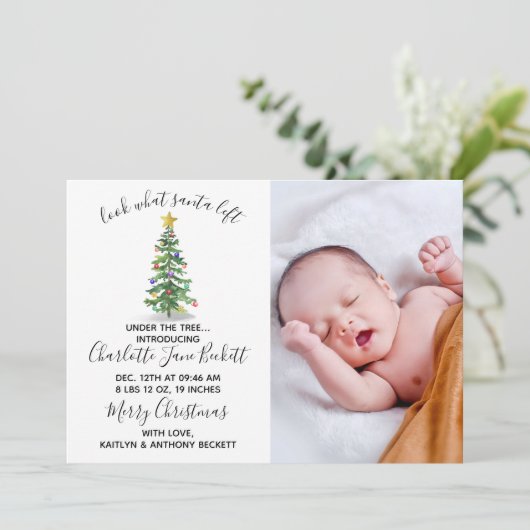 Een cadeautje van de kerstman | Aankondiging kerst (Staand voorkant)