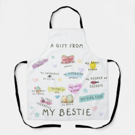 Een cadeautje van mijn bestie schort