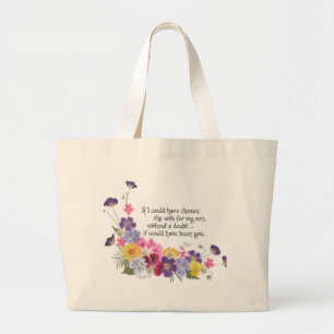 Een cadeautje voor de dochter in de wet grote tote bag