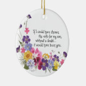 Een cadeautje voor de dochter in de wet keramisch ornament (Rechts)