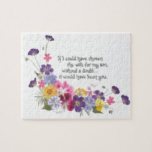 Een cadeautje voor de dochter in de wet legpuzzel