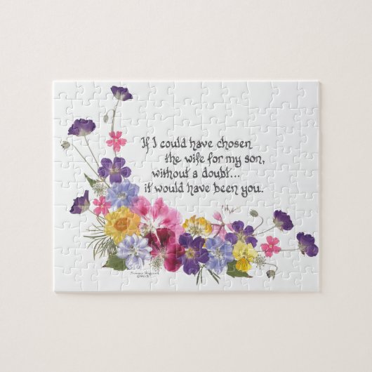 Een cadeautje voor de dochter in de wet legpuzzel (Horizontaal)