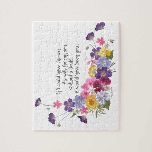 Een cadeautje voor de dochter in de wet legpuzzel (Verticaal)