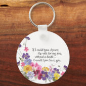 Een cadeautje voor de dochter in de wet sleutelhanger (Voorkant)