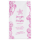 Een cadeautje voor een gepersonaliseerd roze zakje (Achterkant)