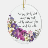 Een cadeautje voor geestelijken of vrijwilligers keramisch ornament (Links)