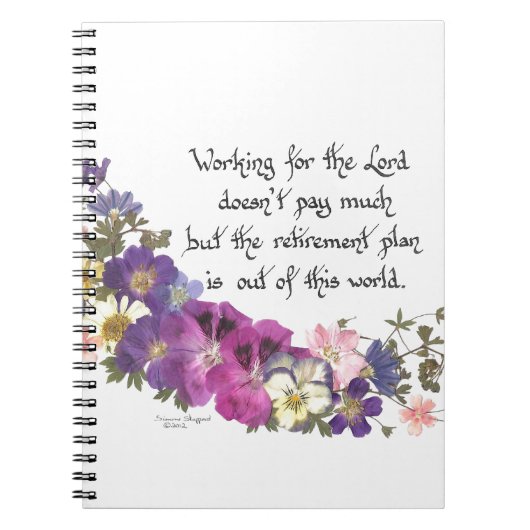 Een cadeautje voor geestelijken of vrijwilligers notitieboek (Voorkant)