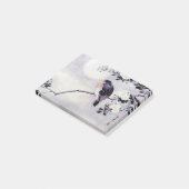 Een cadeautje voor Japanse houtsblokafdrukvogels n Post-it® Notes (Schuin)