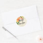 Een cadeautje voor je  Floral Stickers 20 (Envelop)